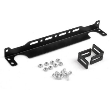 British 330mm Car Engine Oil Cooler Mounting Bracket Kit - Black - 1