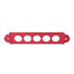 Picture of A8681-02 5-hole Car Aluminum Alloy Battery Mounting Bracket (Red)