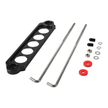 Picture of A8681-01 5-hole Car Aluminum Alloy Battery Mounting Bracket (Black)