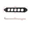 5-Hole Car Aluminum Alloy Battery Mounting Bracket - Black - 4