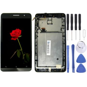 OEM LCD Screen for Asus Zenfone 6/A600CG Digitizer Full Assembly with Frame - 1