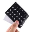 Picture of Keyboard Film Cover Independent Paste English Keyboard Stickers for Laptop Notebook Computer Keyboard (Black)
