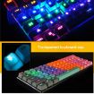 ABS Translucent Keycaps, OEM Mechanical Keyboard, Pink - 6