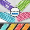 Picture of 104 Keys Double Shot PBT Backlit Keycaps for Mechanical Keyboard (White)