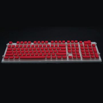 Double-layer Two-color Mechanical Keycap (Red) - 108-key Pudding - 1