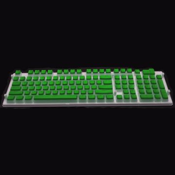 Picture of Pudding Double-layer Two-color 108-key Mechanical Translucent Keycap (Cheese Green)