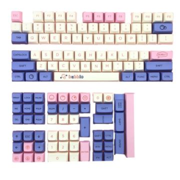 Picture of Bubble 127 Keys Sublimation Mechanical Keyboard PBT Keycaps