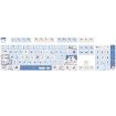 148 Keys MDA Height 5-sided PBT Mechanical Keyboard Keycaps Blue - 1