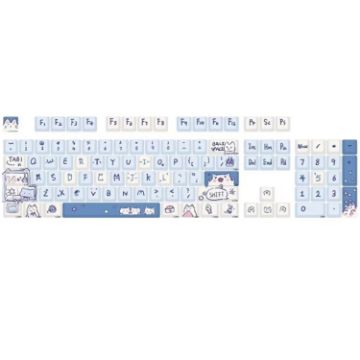 Picture of 148 Keys MDA Height 5-sided Heat Rise PBT Mechanical Keyboard Keycaps (Blue)