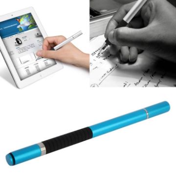 Picture of 2 in 1 Stylus Touch Pen + Ball Pen for iPhone 6/6 Plus/5/5S/5C, iPad Air 2/mini 1/2/3, New iPad, All Capacitive Touch Screen (Blue)