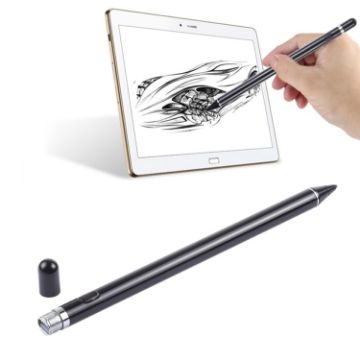Picture of Rechargeable Capacitive Touch Screen Stylus Pen 2.3mm Metal Nib for iPhone iPad Samsung Tablet PC (Black)