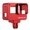 Picture of PULUZ Housing Shell CNC Aluminum Alloy Protective Cage with Insurance Frame for GoPro HERO (2018)/7 Black/6/5 (Red)