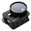 Picture of PULUZ Housing Shell CNC Aluminum Alloy Protective Cage with Insurance Frame & 52mm UV Lens for GoPro HERO (2018)/7 Black/6/5 (Black)