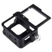Picture of PULUZ Housing Shell CNC Aluminum Alloy Protective Cage with Insurance Frame & 52mm UV Lens for GoPro HERO (2018)/7 Black/6/5 (Black)