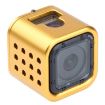 Picture of Housing Shell CNC Aluminum Alloy Protective Cage with Insurance Back Cover for GoPro HERO5 Session/HERO4 Session/HERO Session (Gold)