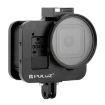 Picture of PULUZ Housing Shell CNC Aluminum Alloy Protective Cage with Insurance Frame & 52mm UV Lens for GoPro HERO8 Black (Black)