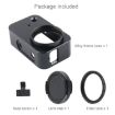 Picture of Housing Shell Aluminum Alloy Protective Cage with 37mm Filter Lens & Lens Cap & Screw for Xiaomi Mijia Small Camera (Black)
