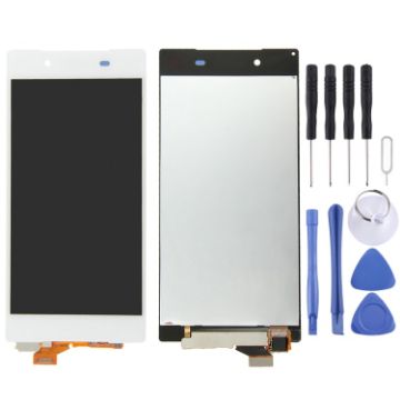 LCD Display + Touch Panel for Sony Xperia Z5, 5.2 inch White - 1
