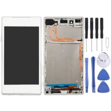 OEM LCD Screen for Sony Xperia Z5 Digitizer Full Assembly (White) - 1