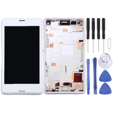 OEM LCD Screen for Sony Xperia Z3 Mini Compact Digitizer Full Assembly (White) - 1