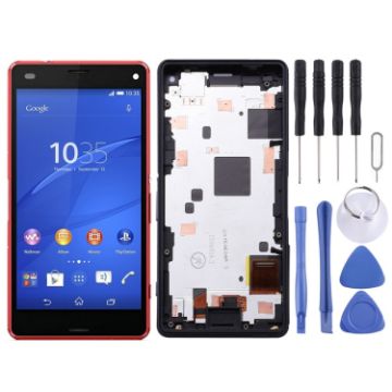 OEM LCD Screen for Sony Xperia Z3 Mini Compact (Red) - 1
