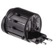 Universal Travel Adaptor - EU AU UK US Plug - Black - 5