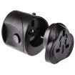 Universal Travel Adaptor - EU AU UK US Plug - Black - 6