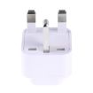 Portable Universal Socket to UK Plug Power Adapter Travel Charger - White - 5