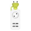 EU Plug Power Strip with 4 USB Port - 1