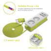 EU Plug Power Strip with 4 USB Port - 3