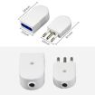 Italian Standard 3 Round Pin Male Plug + 3-hole Female Socket - 3