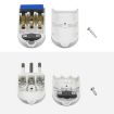 Italian Standard 3 Round Pin Male Plug + 3-hole Female Socket - 4