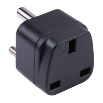 Picture of Portable UK to Small South Africa Plug Socket Power Adapter