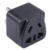 Portable Universal Five-hole WK to US & Mexico Three-pin Plug Socket Power Adapter - 1