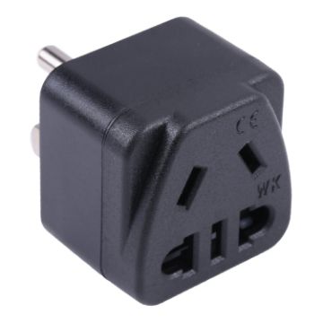 Portable Universal Five-hole WK to US & Mexico Three-pin Plug Socket Power Adapter - 1