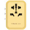 Picture of MOMAX UA11 1-World 20W PD Global Travel Fast Charger Power Adapter (Yellow)