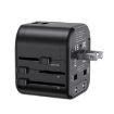 USAMS US-CC173 T55 12W Universal Multi Plug Travel Charger - Black - 1