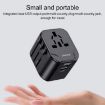 USAMS US-CC173 T55 12W Universal Multi Plug Travel Charger - Black - 6