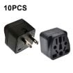 Picture of 10 PCS WY-6 10A 250V Porous US Conversion Plug (Black)