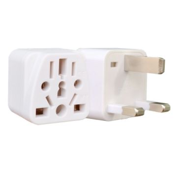 Picture of 2 PCS WY-7 10A 250V UK Plug Converter (White)