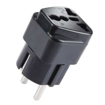 Picture of Portable Universal UK Plug to EU Plug Power Socket Travel Adapter