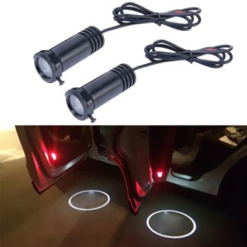 Picture of Car Door LED Laser Welcome Decorative Light, LED Laser for Porsche Logo (Pair) (Black)