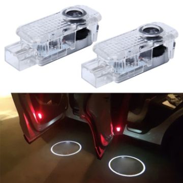 Picture of 2 PCS LED Car Door Welcome Logo Car Brand 3D Shadow Light for Audi