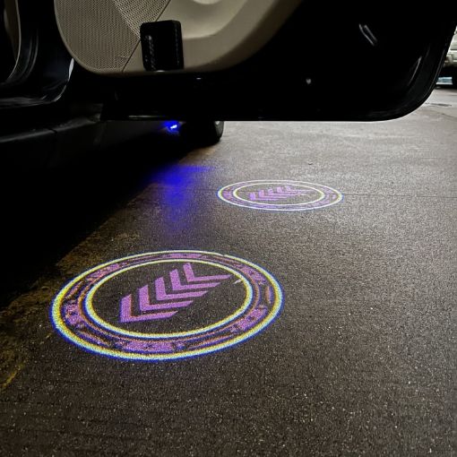 LED Infrared Induction Car Door Welcome Light Night Projection Ambient Light - 1