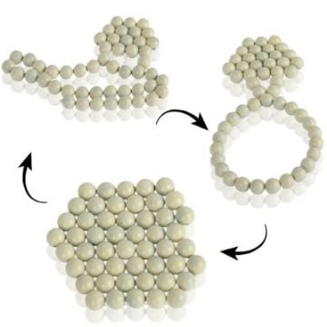 Picture of DIY Magic Puzzle/Buckyballs Magnet Balls with 50pcs Magnet Balls (Beige)