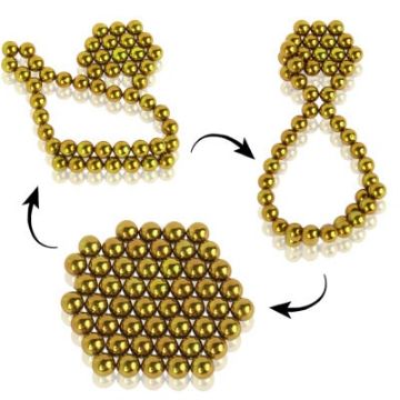 Picture of DIY Magic Puzzle/Buckyballs Magnet Balls with 50pcs Magnet Balls (Yellow)