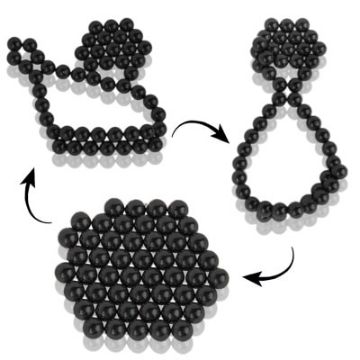 Picture of DIY Magic Puzzle/Buckyballs Magnet Balls with 50pcs Magnet Balls (Black)