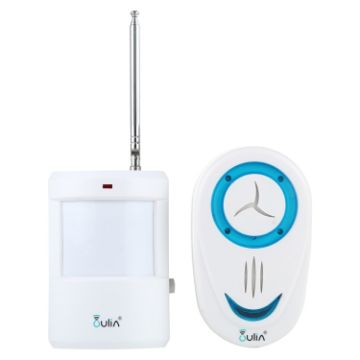 OULIA 220V Wireless Sensor Door Chime Guard Watch - US Plug - 1
