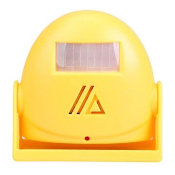 Picture of Wireless Intelligent Doorbell Infrared Motion Sensor Voice Prompter Warning Door Bell Alarm (Yellow)