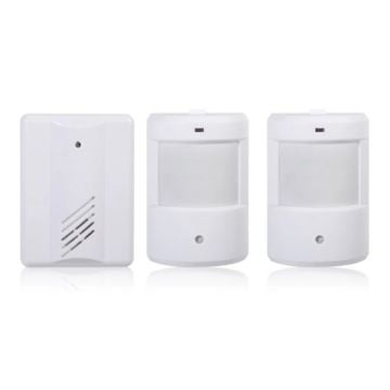 Picture of 1 to 2 PIR Infrared Sensors Wireless Doorbell Alarm Detector for Home/Office